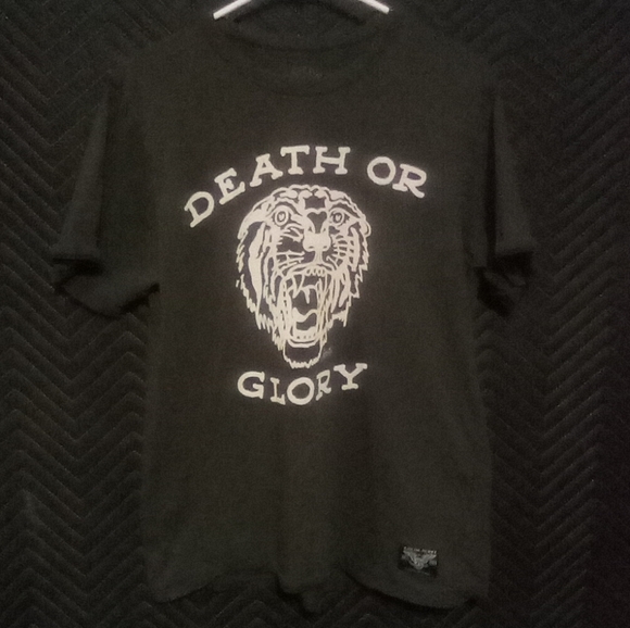 🏴‍☠️Vintage Sailor Jerry Death Or Glory Shirt, L🐯 - Picture 1 of 3